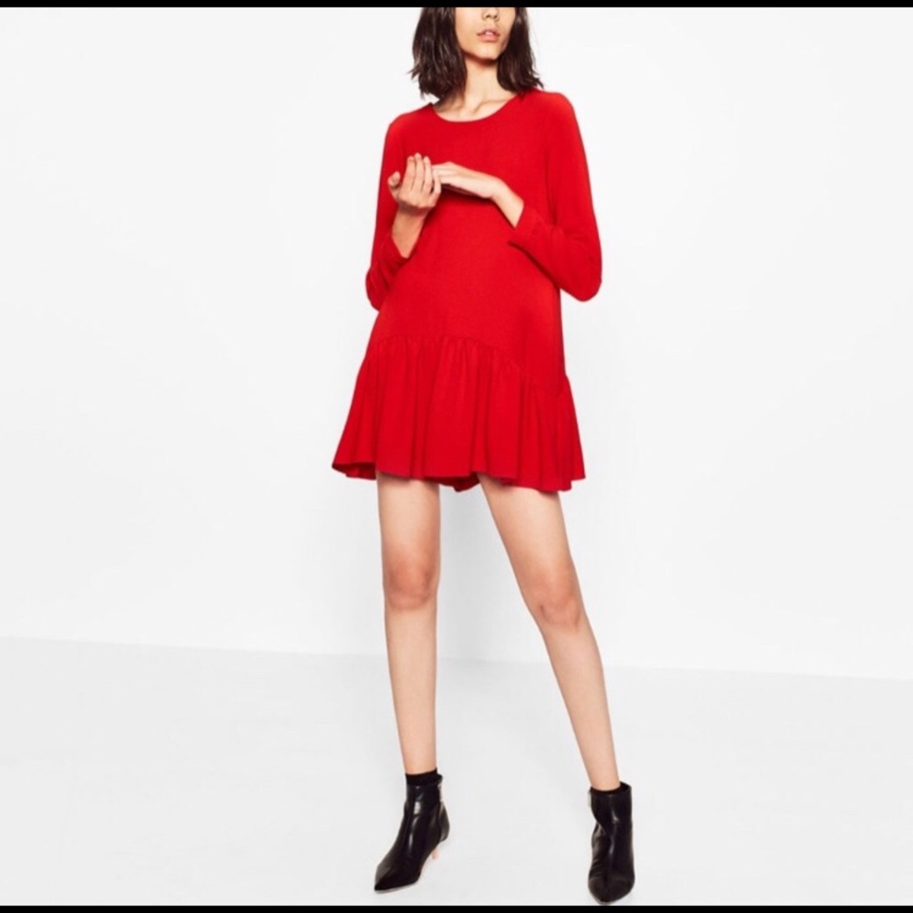Zara Red Romper NWT